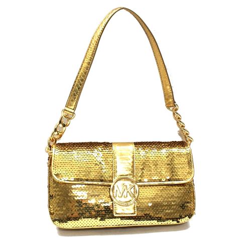 michael kors gold sequin clutch|Michael Kors handbags sale.